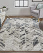 Micah 3048F Black/Gray/Silver Rug