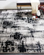 Micah 3339F Black/White/Gray Rug
