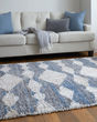 Mynka 39IFF Ivory/Gray/Blue Area Rug