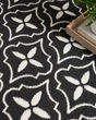 Nourison Essentials NRE04 Black Ivory Rug