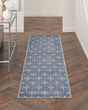 Nourison Essentials NRE04 Blue Ivory Rug