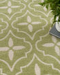 Nourison Essentials NRE04 Green Ivory Rug