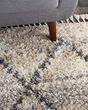 Oslo Shag OSL01 Ivory/Grey Area Rug