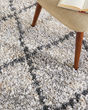 Oslo Shag OSL01 Silver Grey Area Rug