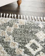 Oslo Shag OSL02 Grey/Ivory Area Rug