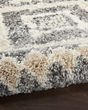 Oslo Shag OSL02 Grey/Ivory Area Rug