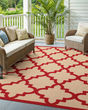 Cayman 660r Sand/Red Area Rug