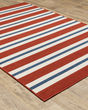 Meridian 5701r Red/Blue Area Rug