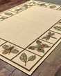 Montego 2266w Ivory/Brown Area Rug