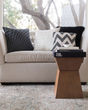 P0045 Black 22"x22" Pillow
