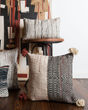 P0227 Black/Ivory 22"x22" Pillow