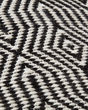 P0339 Black/White 22"x22" Pillow