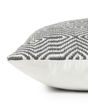 P0339 Charcoal/White 22"x22" Pillow