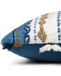P0930 Blue/Natural 18"x18" Pillow