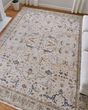 Pasha 39M4F Ivory/Blue/Red Area Rug