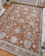 Pasha 39M7F Red/Ivory/Blue Area Rug