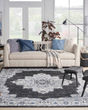Passion PSN03 Black Ivory Area Rug