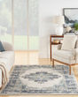 Passion PSN03 Ivory/Grey/Blue Area Rug
