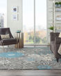 Passion PSN17 Charcoal/Blue Area Rug