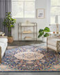 Passion PSN22 Navy Multicolor Area Rug