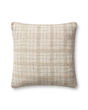 PCJ0015 Ivory/Beige 18"x18" Pillow