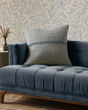 PCJ0018 Blue/Natural 22"x22" Pillow