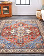 Percy 39AHF Blue/Red/Ivory Area Rug