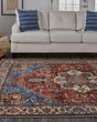 Percy 39AHF Blue/Red/Ivory Area Rug