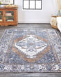 Percy 39AIF Blue/Ivory/Brown Rug