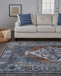 Percy 39AIF Blue/Ivory/Brown Rug