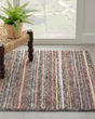 Plateau PAE01 Grey/Flame Area Rug