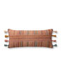 PLL0084 Brick/Multi 13" x 35" Pillow