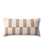 PLL0136 Rust/Ivory 12"x27" Lumbar Pillow