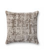 PLL0141 Dark Taupe/Ivory 22" Pillow