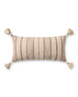 PLL0157 Ivory/Multi 12"x27" Lumbar Pillow