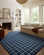 Polly POL-05 Navy/Silver Area Rug
