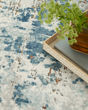 Quarry QUA01 Beige Blue Rust Area Rug