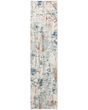 Quarry QUA01 Beige Blue Rust Area Rug