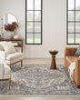 Quarry QUA05 Ivory Blue Area Rug
