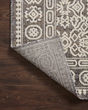 Rainier RAI-02 Pebble/Ivory 3'11"x5'11" Area Rug