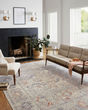 Rosemarie ROE-05 Oatmeal/Lavender Rug