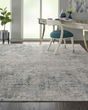 Rustic Textures RUS07 Ivory/Grey-Blue Area Rug