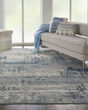 Rustic Textures RUS10 Ivory/Blue Area Rug