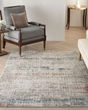 Rustic Textures RUS14 Light Grey Multi Area Rug
