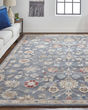 Rylan 8639F Gray/Ivory/Red Area Rug