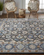 Rylan 8643F Taupe/Blue/Ivory Rug