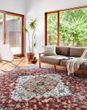 Samra SAM-10 Brick/Grey Area Rug