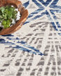 Seaside SDS04 Ivory Grey Blue Area Rug