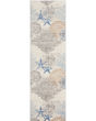 Seaside SDS04 Ivory Grey Blue Area Rug