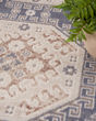 Serenity Home SRH01 Ivory Blue Area Rug